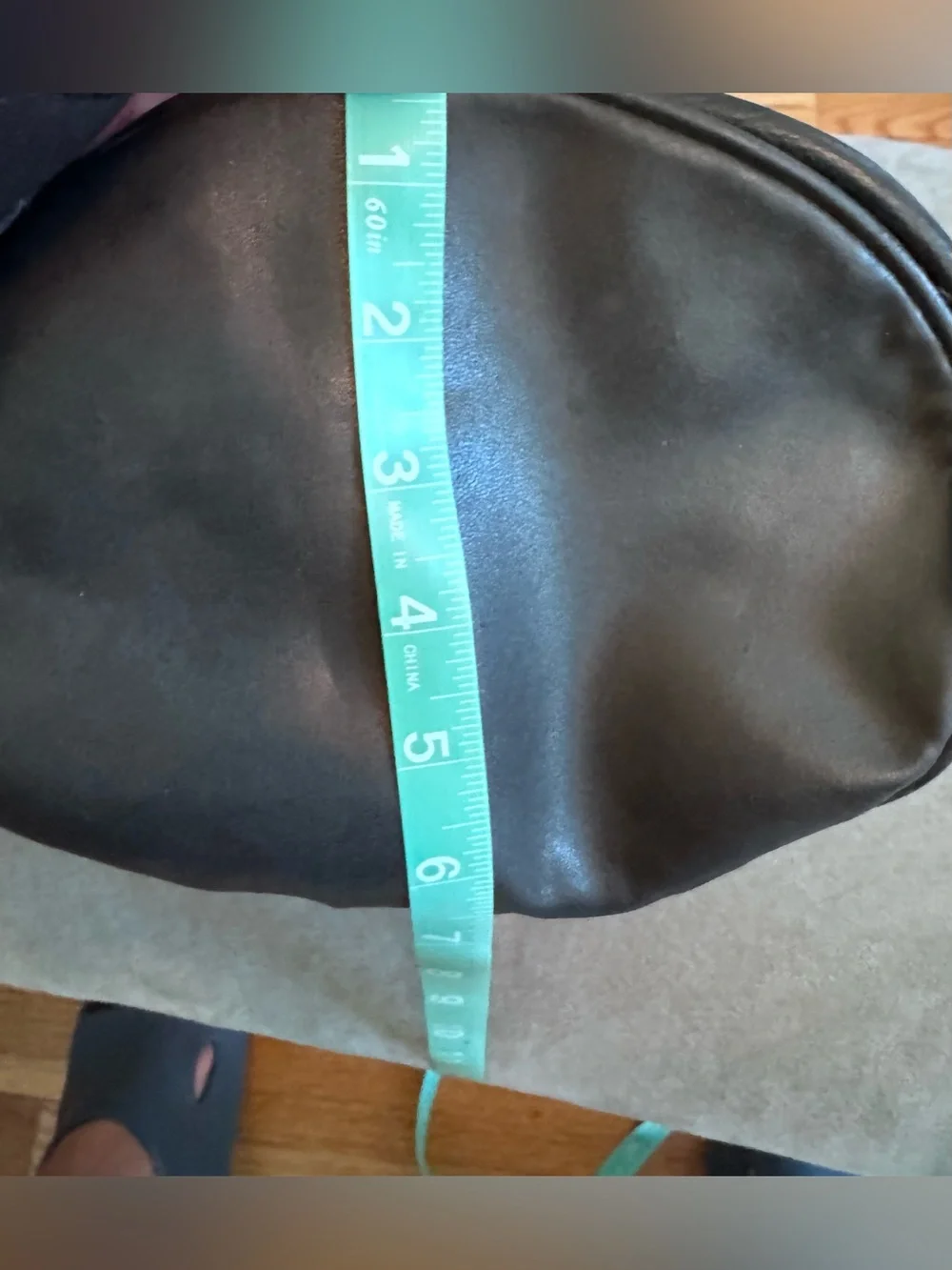 G.H. Bass & Co. Black Leather Shoulder - Backpack Bag with Silver Accent